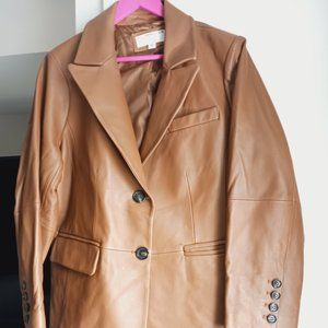 Butter Soft Carmel Leather Blazer